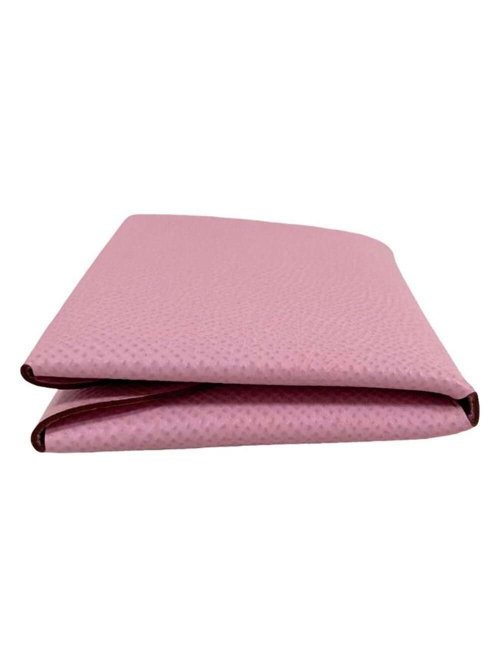 Hermes Calvi Duo Veau Epsom Card Case Coin Mauve Sylvestre - Picture 5 of 10